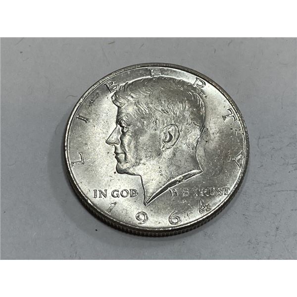 90% Silver 1964  BU Kennedy Half Dollar