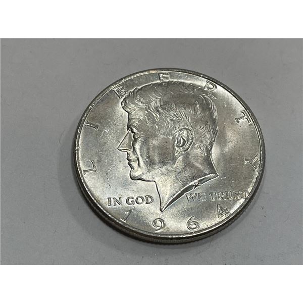 90% Silver 1964  BU Kennedy Half Dollar