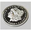 Image 1 : 1 Gram Silver Morgan Design Round