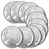 (10) 1 oz. Silver Buffalo Design Rounds-.999 Pure