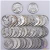 40 pcs. Mixed Dates Washington Quarter Dollars 90%