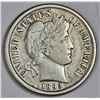 Image 1 : 1893 Barber Dime XF Grade