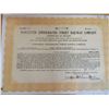 Image 1 : Worcester Street Railway Stock Certificate