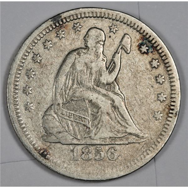 1856 Liberty Seated Quarter