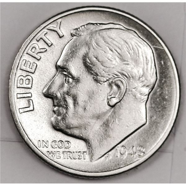 1948 BU Grade Roosevelt Dime