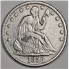 Image 1 : 1858 Liberty Seated half Dollar
