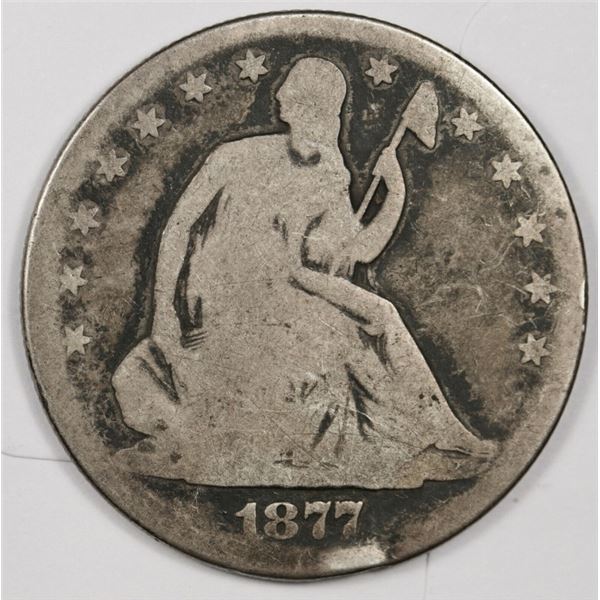 1877 Liberty Seated Half Dollar