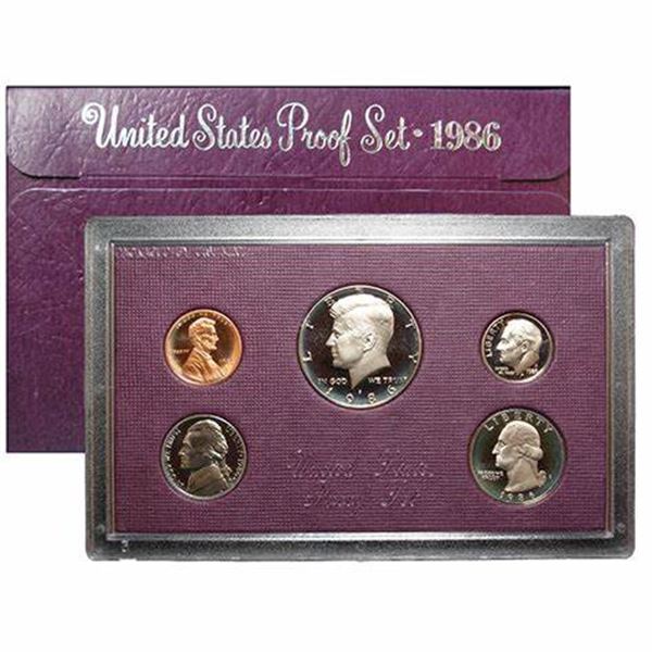 1986 US Proof Set in OMB