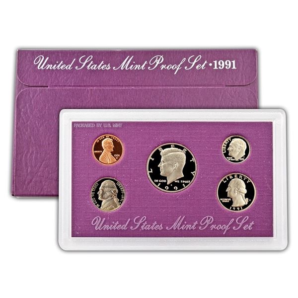 1991 US Proof Set in OMB