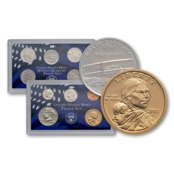 2001 US Mint Proof Set - Better Date