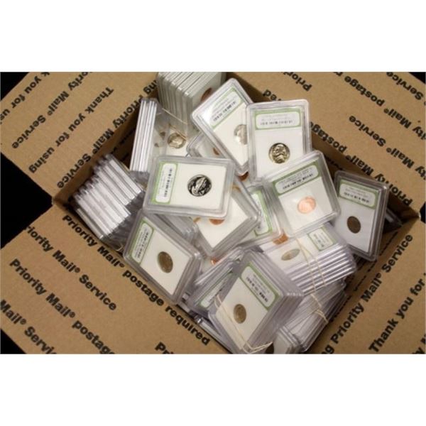50 pcs. BU and Proof Coins in Slabs