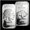 Image 2 : 1 oz. Silver Buffalo Design Bar.999 Pure