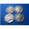 Image 1 : (4) Better Date Mercury Dimes