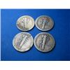 Image 2 : (4) Better Date Mercury Dimes