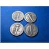 Image 2 : (4) Better Date Mercury Dimes