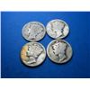 Image 1 : (4) Better Date Mercury Dimes