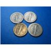 Image 2 : (4) Better Date Mercury Dimes