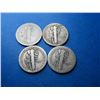 Image 2 : (4) Better Date Mercury Dimes