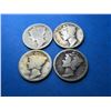 Image 1 : (4) Better Date Mercury Dimes