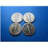 Image 2 : (4) Better Date Mercury Dimes