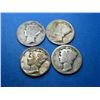 Image 1 : (4) Better Date Mercury Dimes