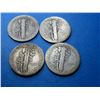 Image 2 : (4) Better Date Mercury Dimes