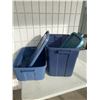 Image 1 : 2 bins with lids
