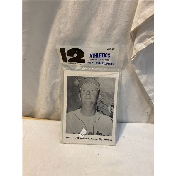 Sealed athletics baseball star's collectibles