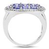 Image 3 : Plated Rhodium 1.70ctw Tanzanite Ring