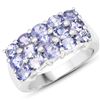 Image 1 : Plated Rhodium 2.55ctw Tanzanite Ring