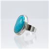 Image 2 : Beautiful 21.5 Ct Navajo Sterling Turquoise Ring