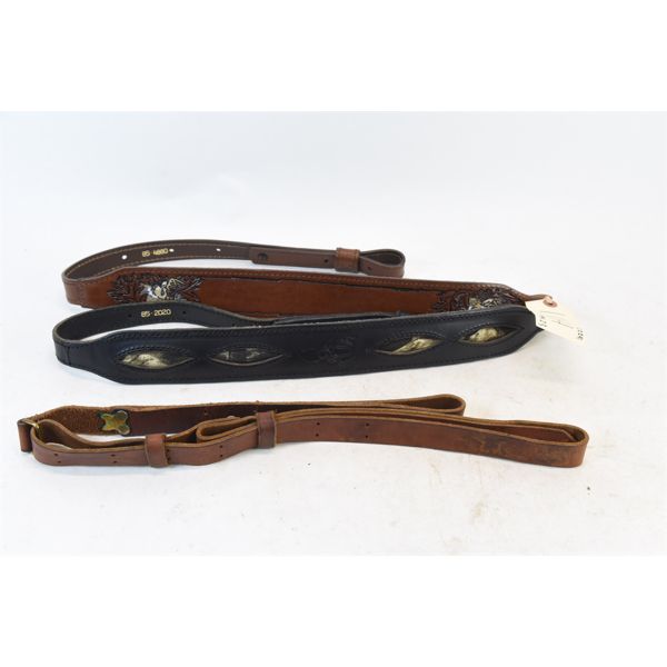 Box Lot 3 Leather Gun Slings
