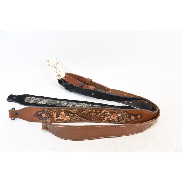 Box Lot 3 Leather Gun Slings