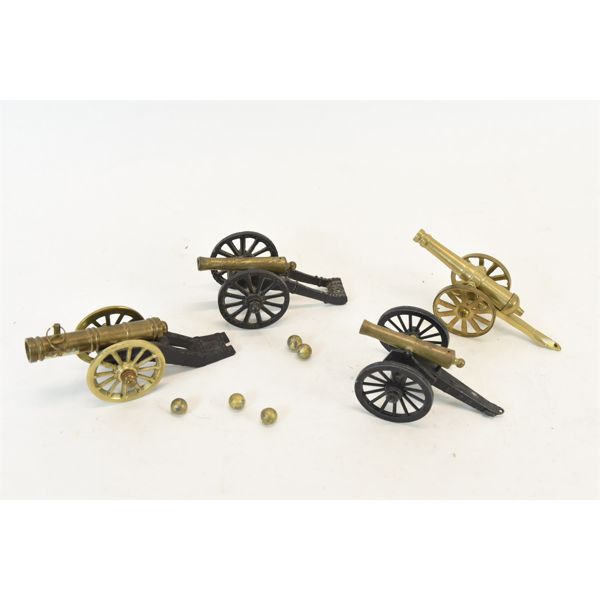 Box Lot Miniature Cannons