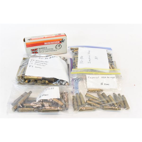 Box Lot Mixed Fired Brass