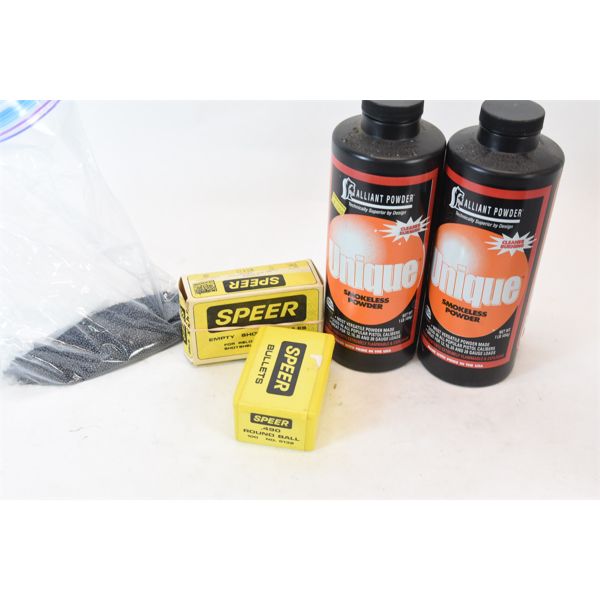 Box Lot Powder, Balls, & Pellets