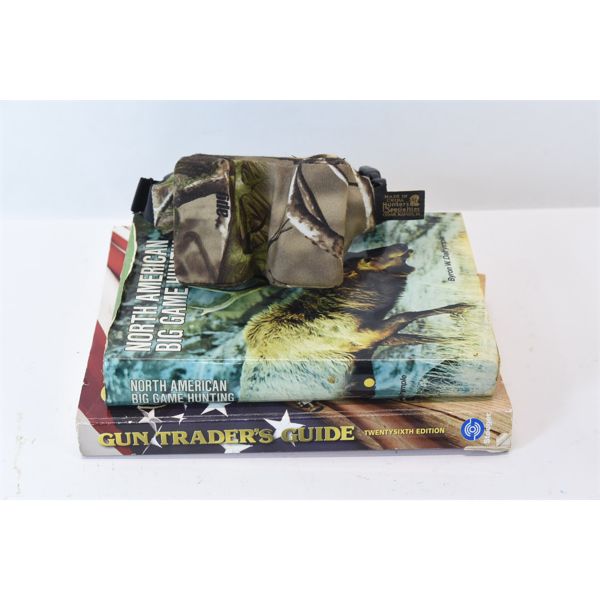 Box Lot Books & Rifle Rest