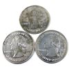 1999, 2000 & 2001 USA 4oz Giant Statehood Quarters. 3pcs (Tax Exempt)