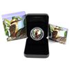 2014 Australia 1oz ANDA Melbourne Coin Show Special Fine Silver Coloured Kookaburra. (Tax Exempt)