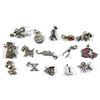 Group Lot of 15x Miscellaneous Sterling Silver Charms of All Different Designs. 15pcs