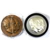 1973 President Richard Nixon & Vice President Spiro Agnew Sterling Silver & Bronze Inaugural Medals.