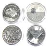 4x 1oz World .999 & .9999 Silver Coins. 4pcs. (Tax Exempt)