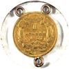 Image 1 : 1857 USA $1 Gold 'Indian Princess Head' VF-EF (Mounted). 0.04837 ozt