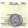 Image 1 : 1946 Canada 25-cent ICCS MS62