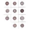 Image 2 : Estate Lot of 1870-1911 Canada 25-cent in AG to VG+. 11pcs