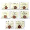 Image 1 : 1957-1967 Canada 1-cent ICCS PL63/64/65 Red, Most with Cameo or Heavy Cameo. 8pcs