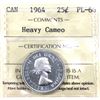 Image 1 : 1964 Canada 25-cent ICCS PL66 Heavy Cameo