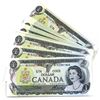 Image 1 : 45x 1973 Canada $1 Notes AU to UNC. Variety of prefixes, all Crow-Bouey signature. 45pcs