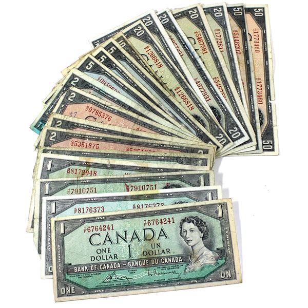 Lot Of 1954 1 To 50 Note Collection 238 Face Value 5x 1 4x 2 lot-of-1954-1-to-50-note-collection-238-face-value-5x-1-4x-2