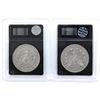Image 2 : USA Morgan Dollar 1880 & 1881 Slabbed VG Collector's Edition. 2pcs.